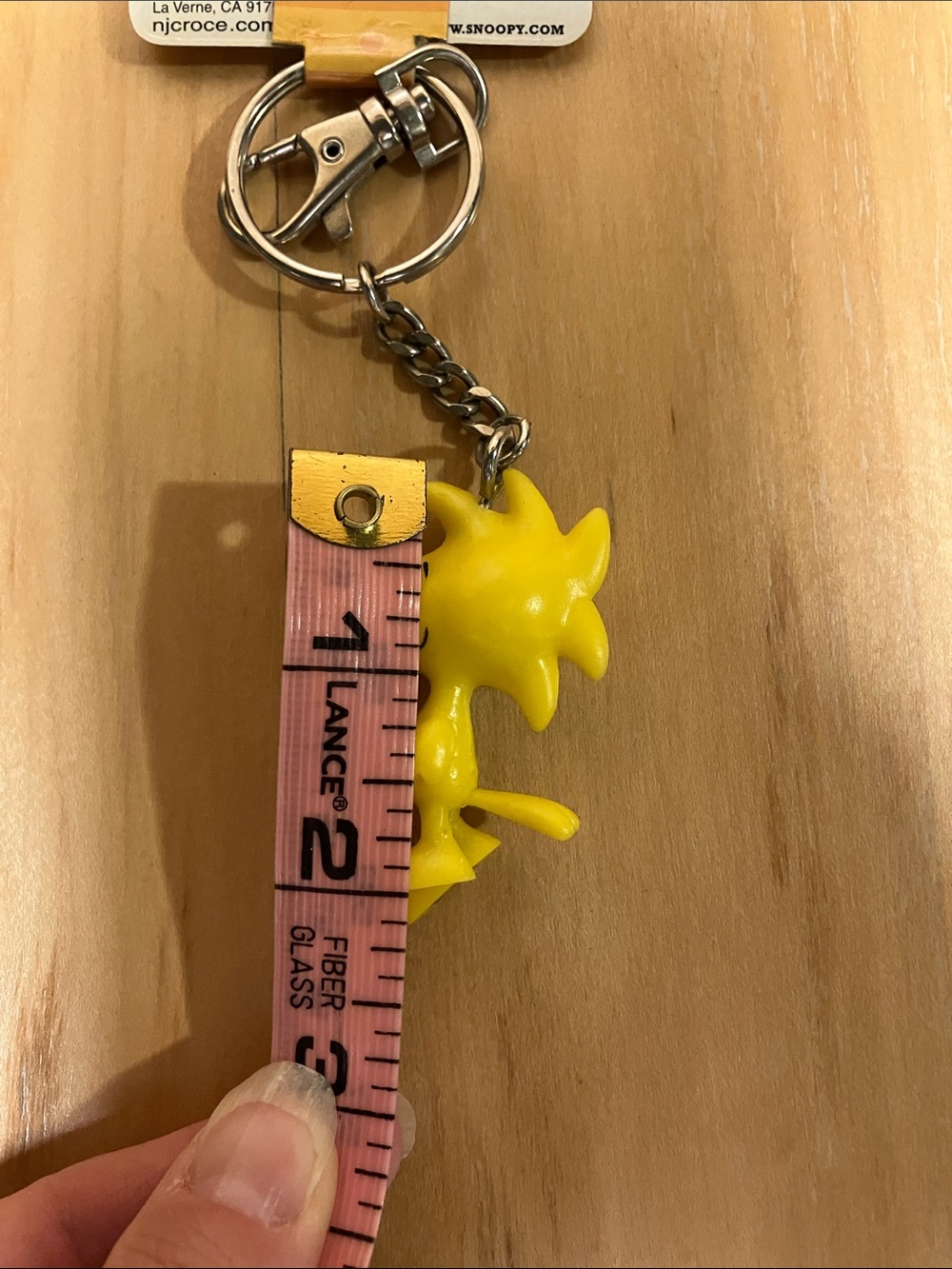 Peanuts Woodstock Bendable Clip-On Keychain - Picture 5 of 5